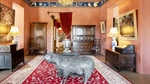 Steel wool and stately luxury as metal sheep stands guard at country estate