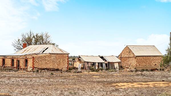 Scrubby sheep country with stone ruins sells for $650,000 near Sedan