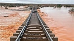 Crucial east-west rail link cut by outback flooding yet again